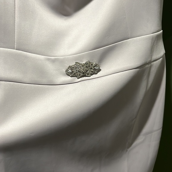 SALE! NWT Gray large dress midi length rolled neck back zipper by Tendency - Picture 7 of 16